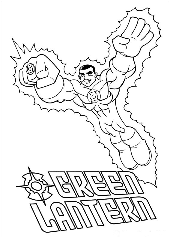 ぬりえページ: DCコミックスのスーパーヒーロー (スーパーヒーロー) #80197 - 無料の印刷可能なぬりえページ