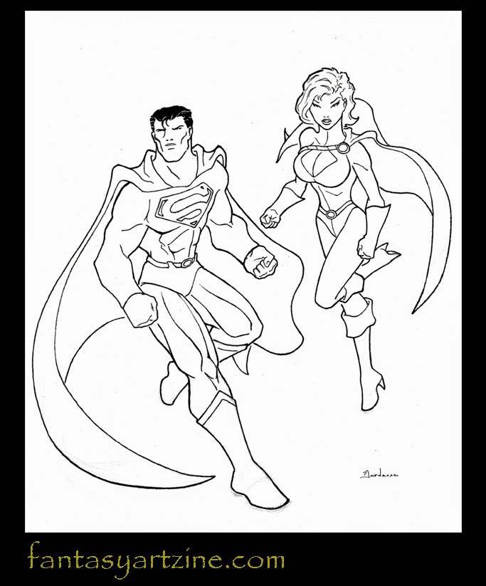 ぬりえページ: DCコミックスのスーパーヒーロー (スーパーヒーロー) #80222 - 無料の印刷可能なぬりえページ