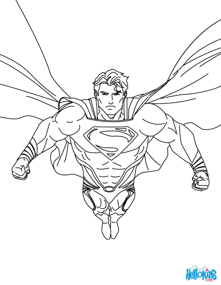 ぬりえページ: DCコミックスのスーパーヒーロー (スーパーヒーロー) #80352 - 無料の印刷可能なぬりえページ