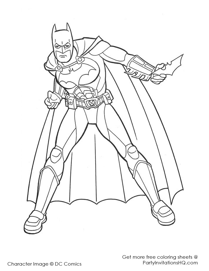 ぬりえページ: DCコミックスのスーパーヒーロー (スーパーヒーロー) #80382 - 無料の印刷可能なぬりえページ