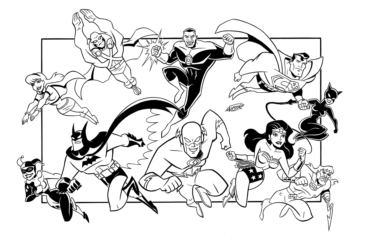ぬりえページ: DCコミックスのスーパーヒーロー (スーパーヒーロー) #80438 - 無料の印刷可能なぬりえページ