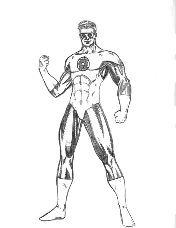 ぬりえページ: グリーンランタン (スーパーヒーロー) #81291 - 無料の印刷可能なぬりえページ