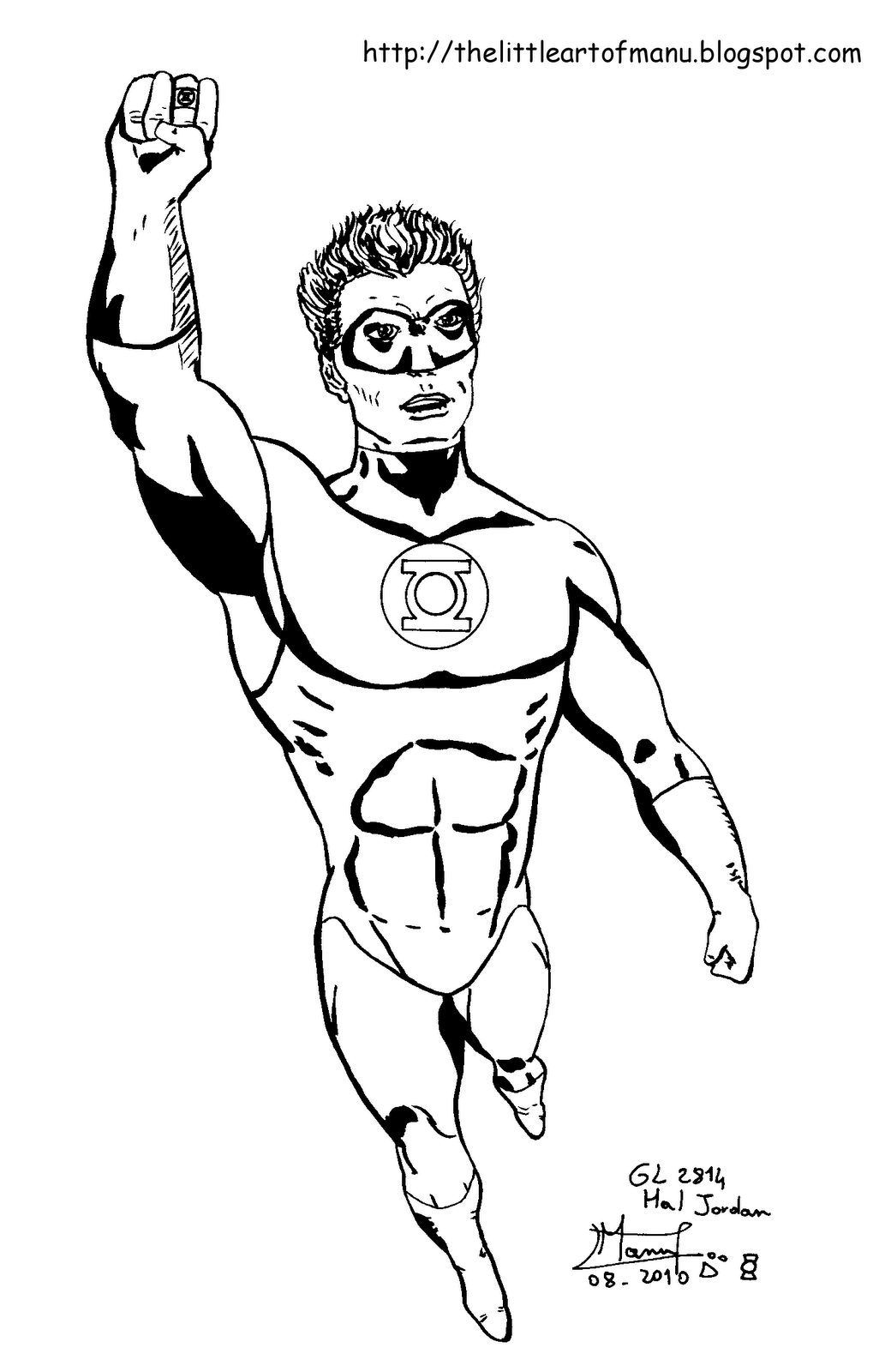 ぬりえページ: グリーンランタン (スーパーヒーロー) #81333 - 無料の印刷可能なぬりえページ