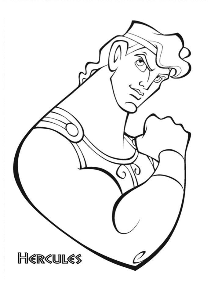 ぬりえページ: ヘラクレス (スーパーヒーロー) #84149 - 無料の印刷可能なぬりえページ