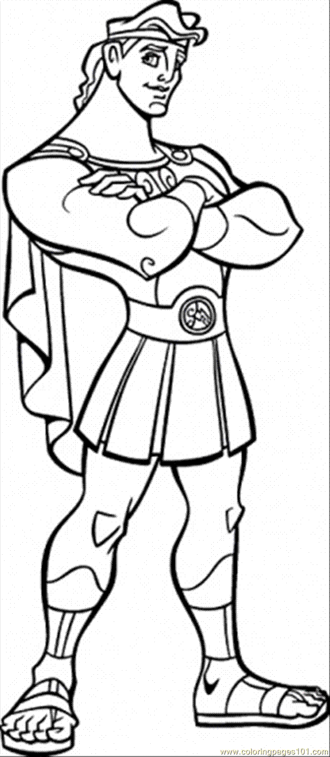ぬりえページ: ヘラクレス (スーパーヒーロー) #84224 - 無料の印刷可能なぬりえページ