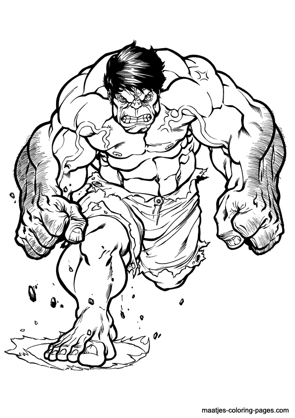 ぬりえページ: ハルク (スーパーヒーロー) #79087 - 無料の印刷可能なぬりえページ