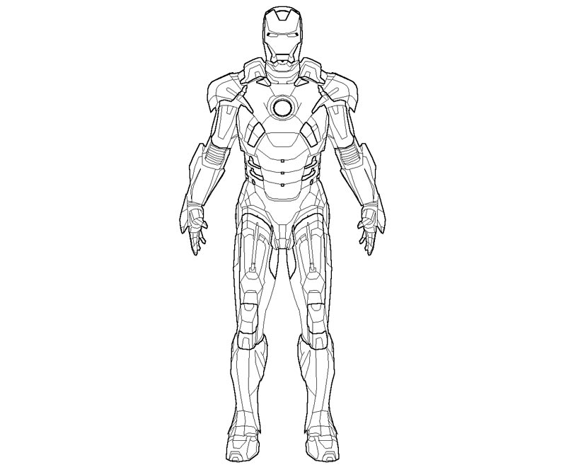 ぬりえページ: 鉄人 (スーパーヒーロー) #80529 - 無料の印刷可能なぬりえページ