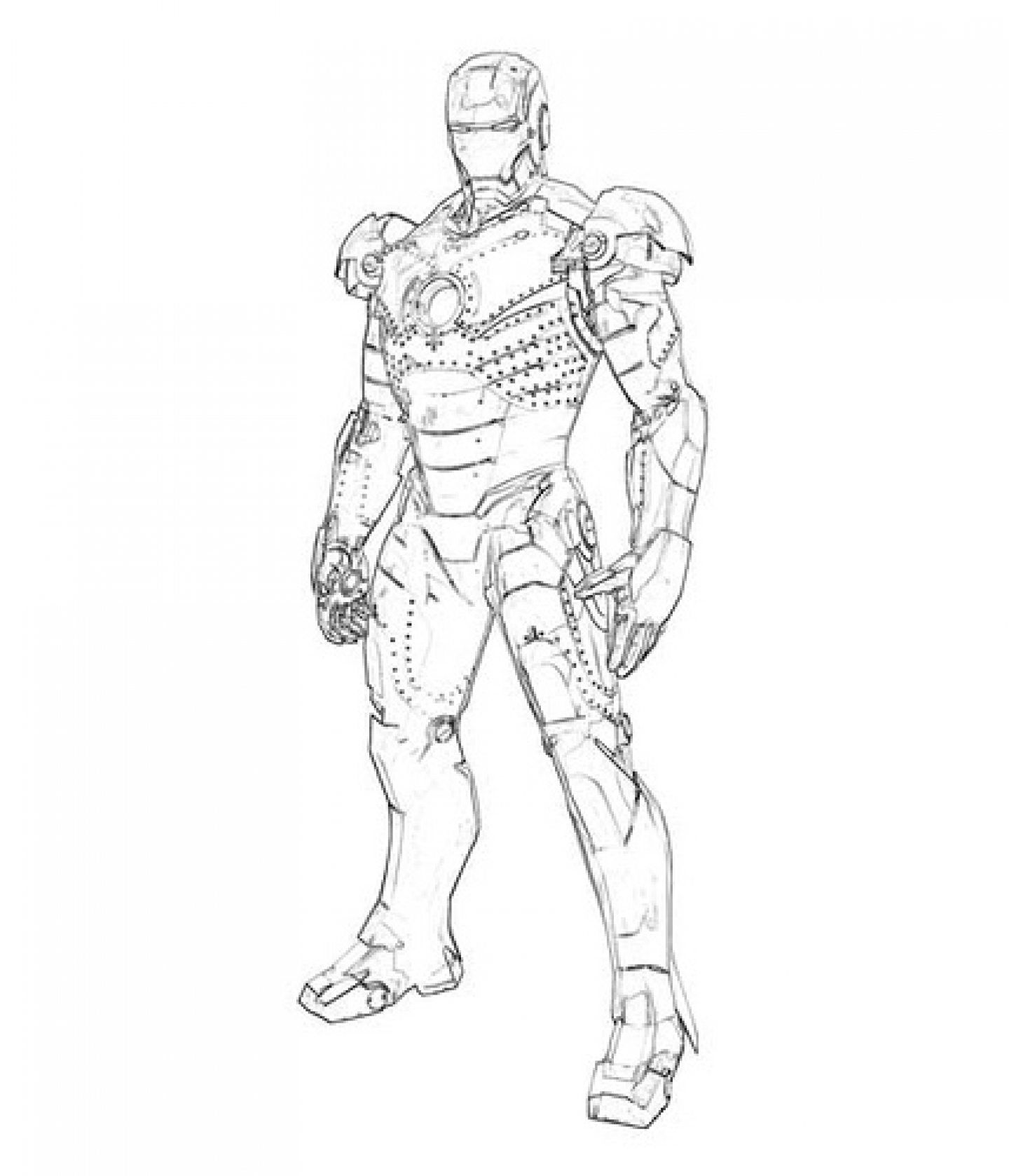 ぬりえページ: 鉄人 (スーパーヒーロー) #80530 - 無料の印刷可能なぬりえページ
