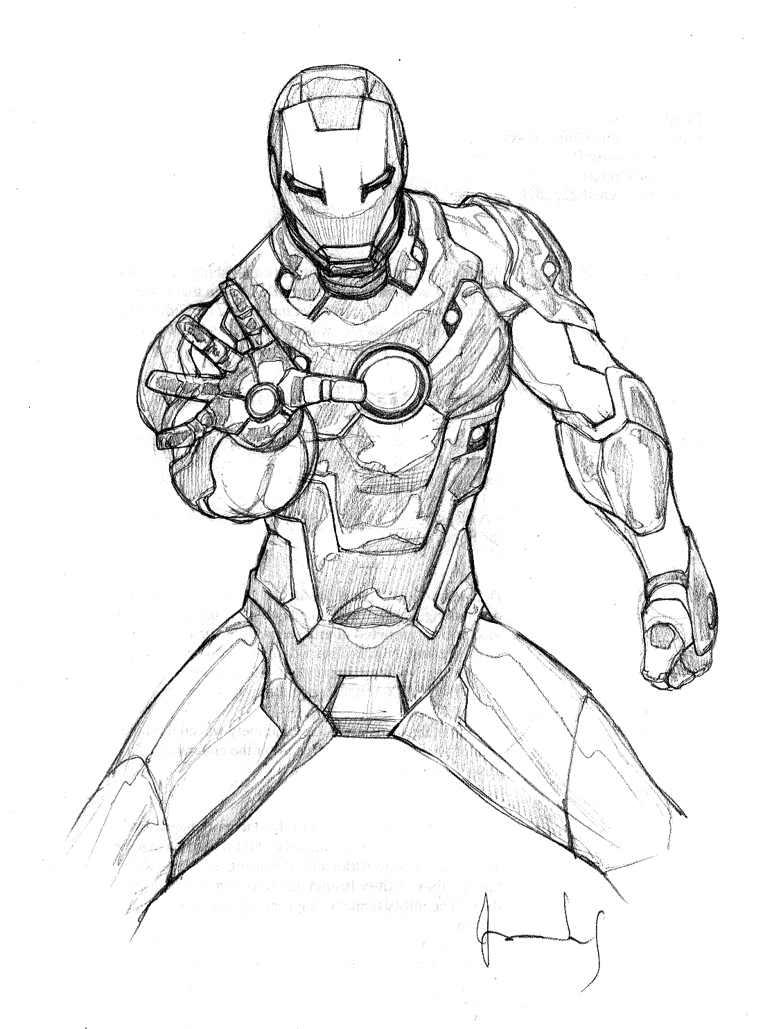 ぬりえページ: 鉄人 (スーパーヒーロー) #80535 - 無料の印刷可能なぬりえページ