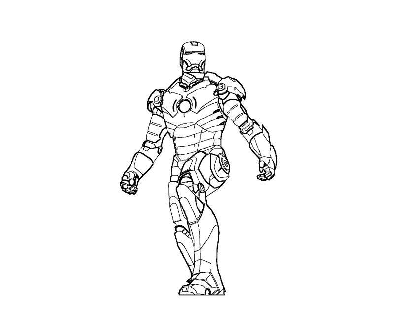 ぬりえページ: 鉄人 (スーパーヒーロー) #80566 - 無料の印刷可能なぬりえページ