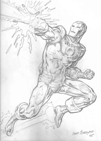 ぬりえページ: 鉄人 (スーパーヒーロー) #80571 - 無料の印刷可能なぬりえページ