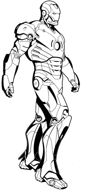 ぬりえページ: 鉄人 (スーパーヒーロー) #80608 - 無料の印刷可能なぬりえページ
