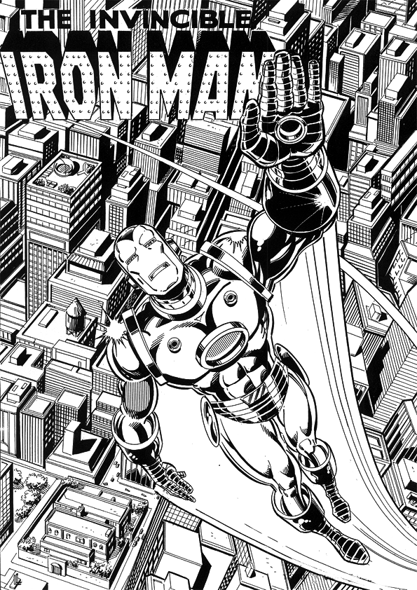 ぬりえページ: 鉄人 (スーパーヒーロー) #80611 - 無料の印刷可能なぬりえページ