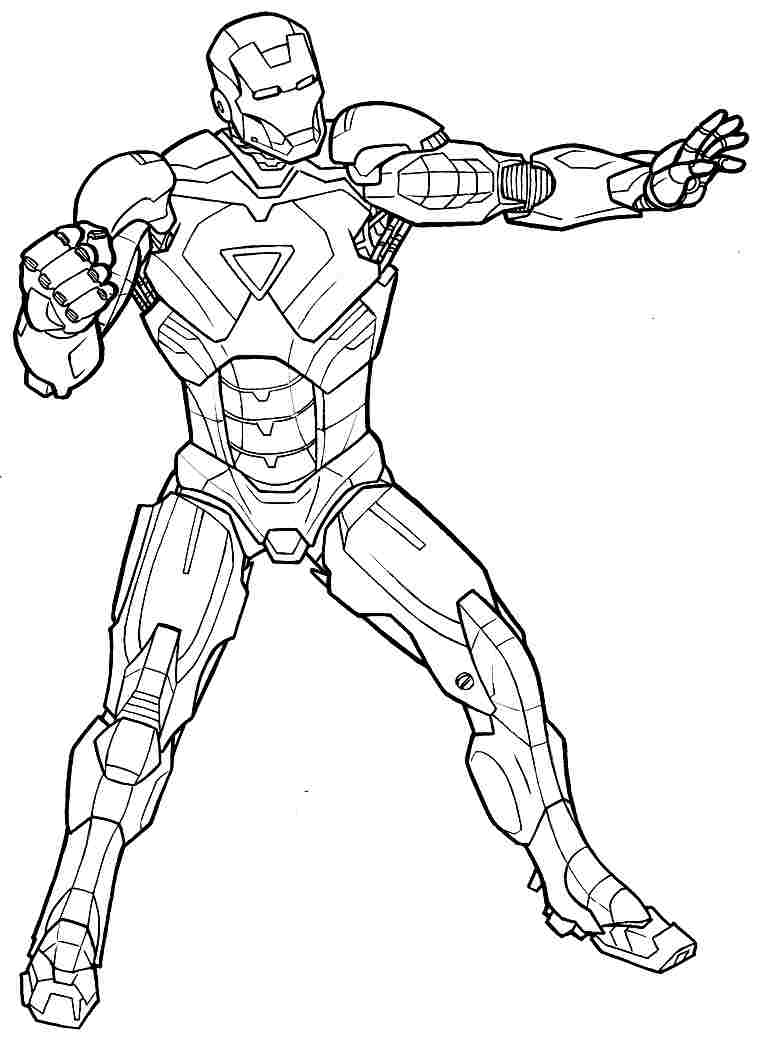 ぬりえページ: 鉄人 (スーパーヒーロー) #80650 - 無料の印刷可能なぬりえページ