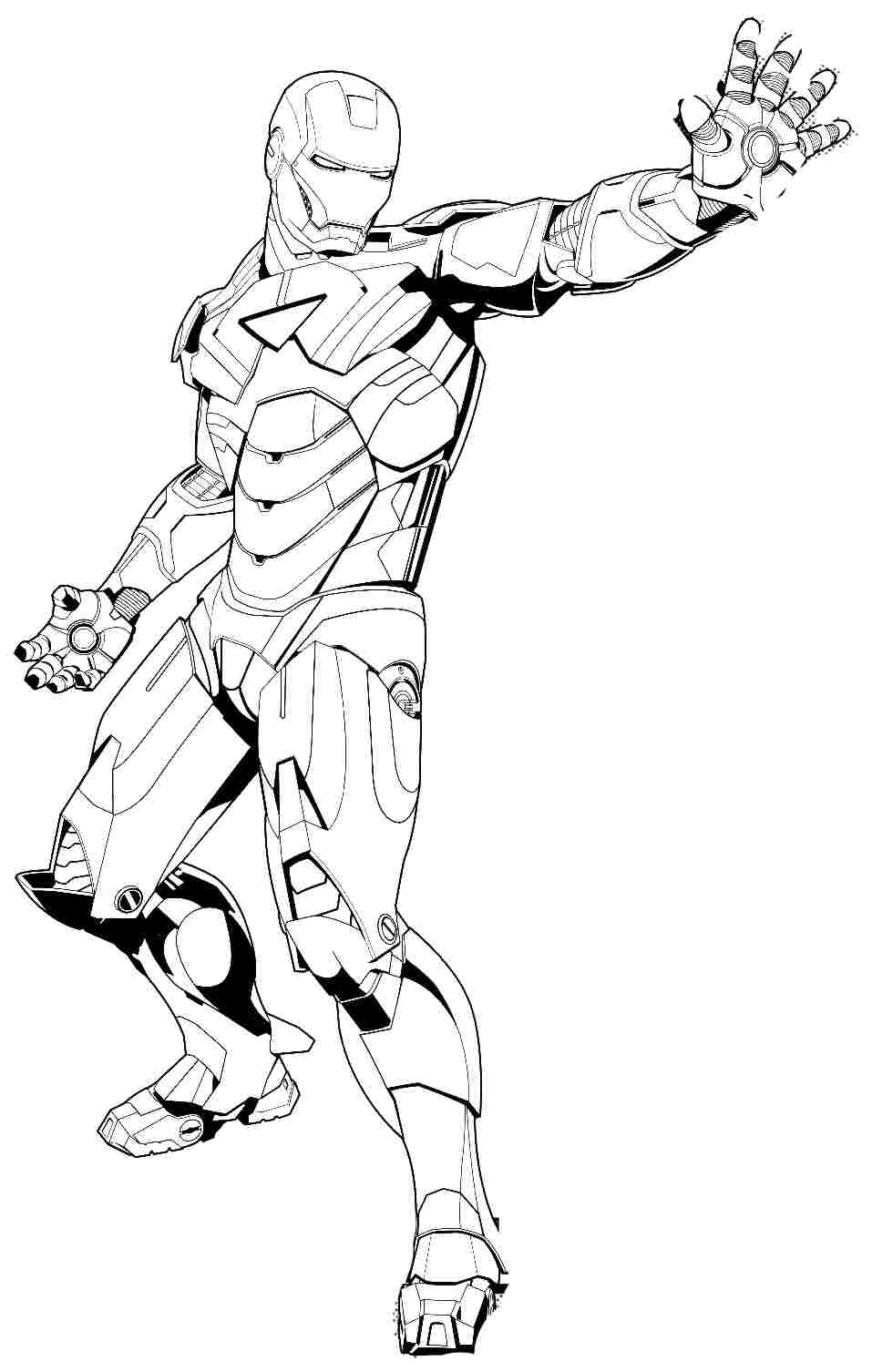 ぬりえページ: 鉄人 (スーパーヒーロー) #80663 - 無料の印刷可能なぬりえページ