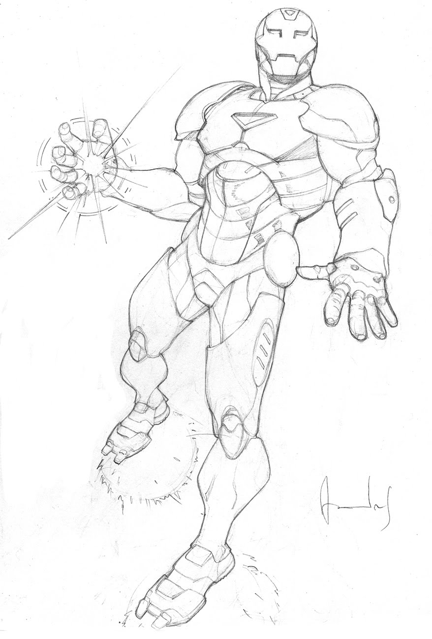 ぬりえページ: 鉄人 (スーパーヒーロー) #80695 - 無料の印刷可能なぬりえページ