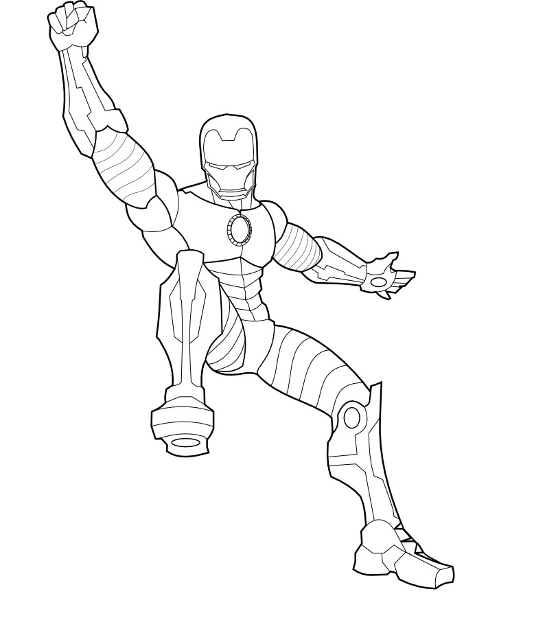 ぬりえページ: 鉄人 (スーパーヒーロー) #80700 - 無料の印刷可能なぬりえページ