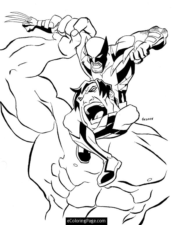 ぬりえページ: マーベル スーパー ヒーローズ (スーパーヒーロー) #79674 - 無料の印刷可能なぬりえページ