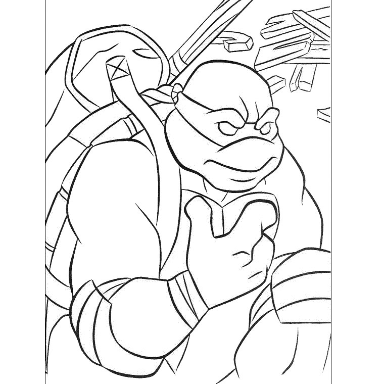 ぬりえページ: 忍者タートルズ (スーパーヒーロー) #75378 - 無料の印刷可能なぬりえページ