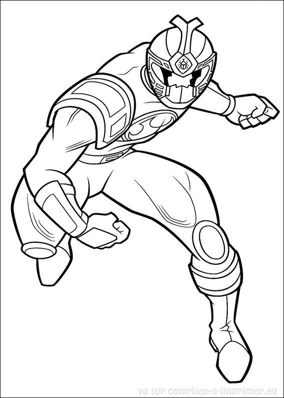 ぬりえページ: パワーレンジャー (スーパーヒーロー) #50027 - 無料の印刷可能なぬりえページ