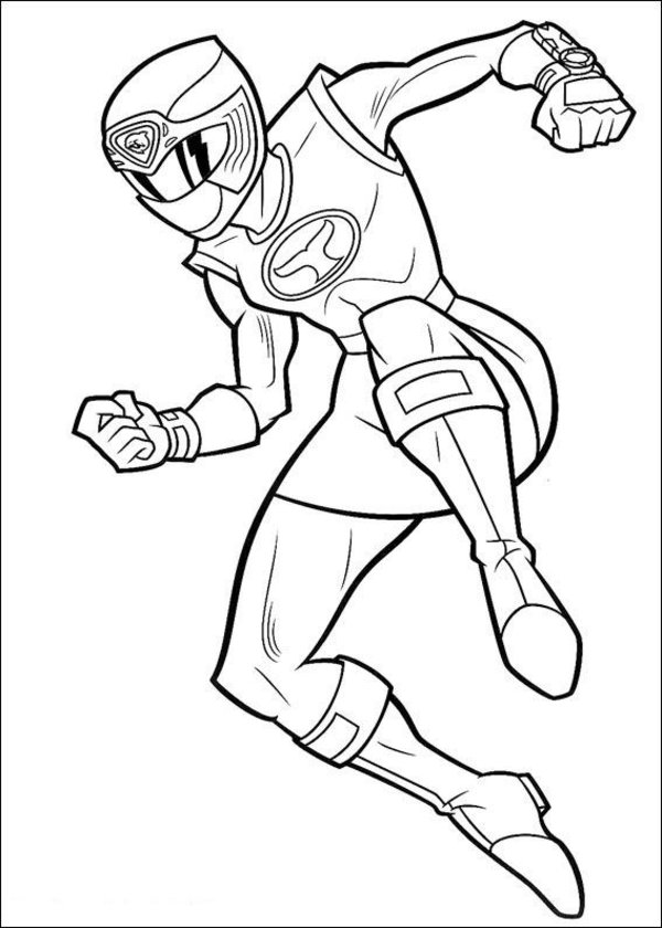 ぬりえページ: パワーレンジャー (スーパーヒーロー) #50042 - 無料の印刷可能なぬりえページ
