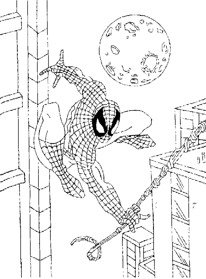 ぬりえページ: スパイダーマン (スーパーヒーロー) #78711 - 無料の印刷可能なぬりえページ