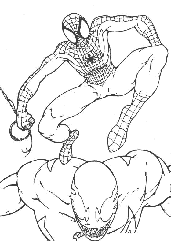 ぬりえページ: スパイダーマン (スーパーヒーロー) #78845 - 無料の印刷可能なぬりえページ