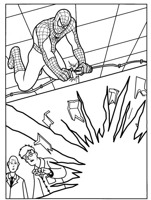 ぬりえページ: スパイダーマン (スーパーヒーロー) #78862 - 無料の印刷可能なぬりえページ