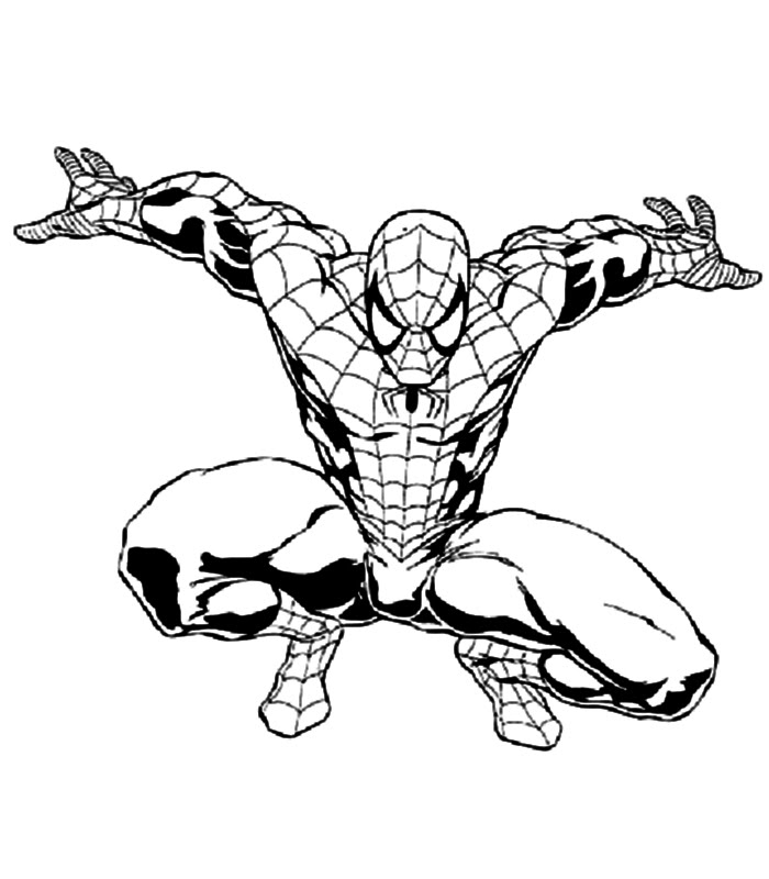 ぬりえページ: スパイダーマン (スーパーヒーロー) #78899 - 無料の印刷可能なぬりえページ