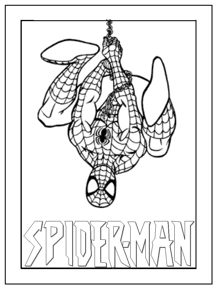 ぬりえページ: スパイダーマン (スーパーヒーロー) #78931 - 無料の印刷可能なぬりえページ