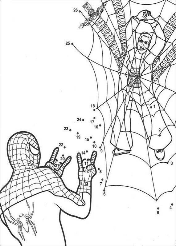 ぬりえページ: スパイダーマン (スーパーヒーロー) #78967 - 無料の印刷可能なぬりえページ