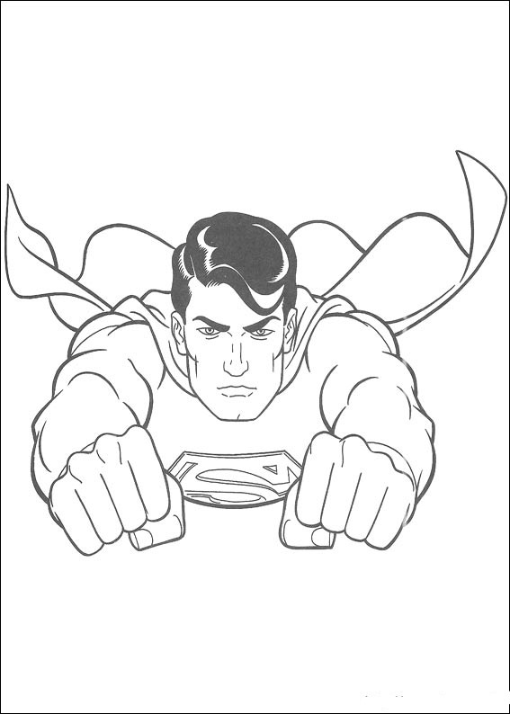 ぬりえページ: スーパーマン (スーパーヒーロー) #83611 - 無料の印刷可能なぬりえページ