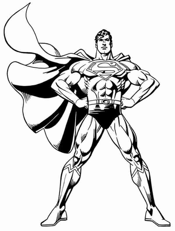 ぬりえページ: スーパーマン (スーパーヒーロー) #83613 - 無料の印刷可能なぬりえページ