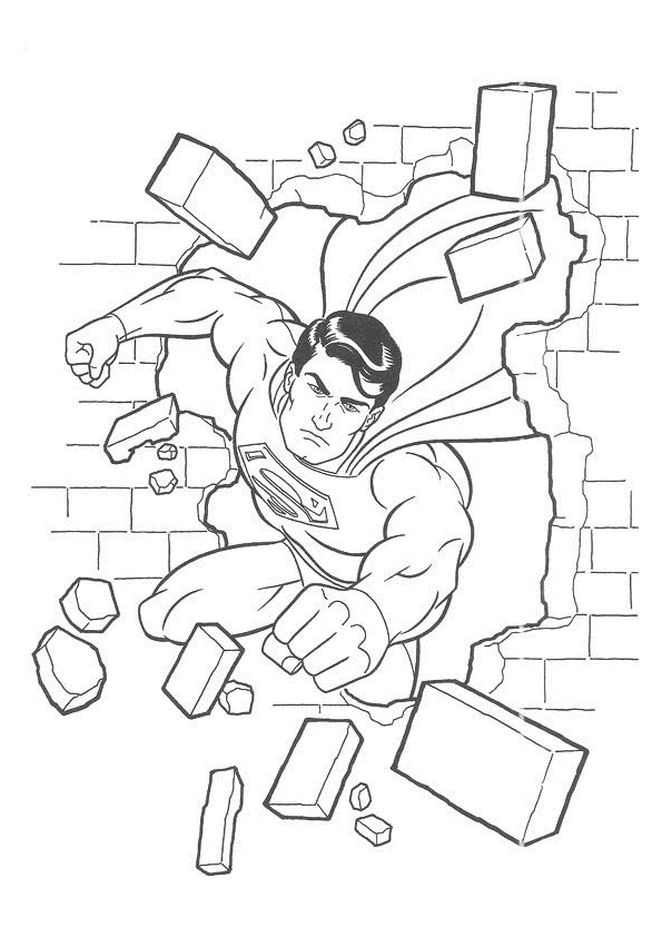 ぬりえページ: スーパーマン (スーパーヒーロー) #83616 - 無料の印刷可能なぬりえページ