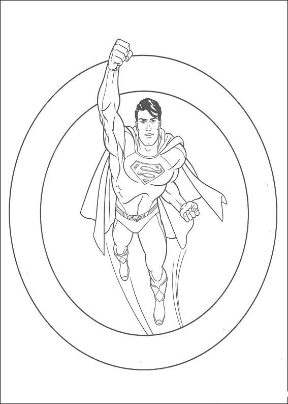 ぬりえページ: スーパーマン (スーパーヒーロー) #83638 - 無料の印刷可能なぬりえページ