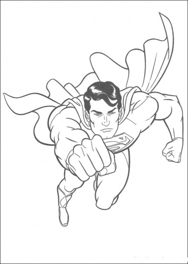 ぬりえページ: スーパーマン (スーパーヒーロー) #83661 - 無料の印刷可能なぬりえページ