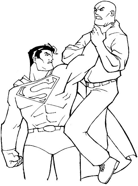 ぬりえページ: スーパーマン (スーパーヒーロー) #83681 - 無料の印刷可能なぬりえページ