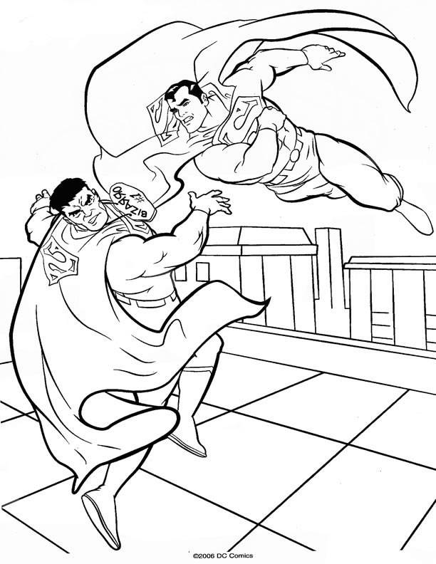 ぬりえページ: スーパーマン (スーパーヒーロー) #83704 - 無料の印刷可能なぬりえページ