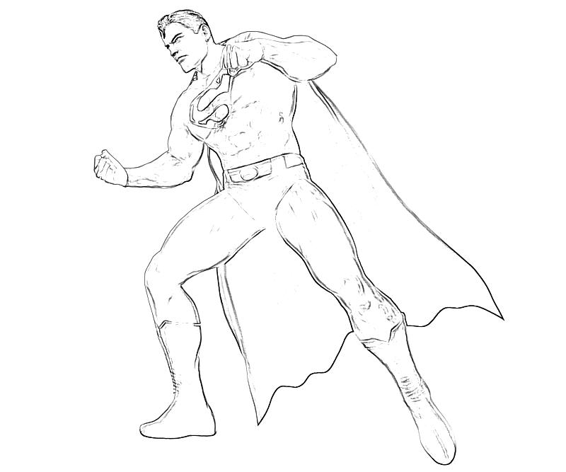 ぬりえページ: スーパーマン (スーパーヒーロー) #83731 - 無料の印刷可能なぬりえページ