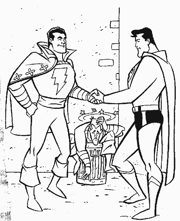 ぬりえページ: スーパーマン (スーパーヒーロー) #83882 - 無料の印刷可能なぬりえページ