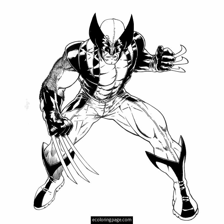 ぬりえページ: クズリ (スーパーヒーロー) #74848 - 無料の印刷可能なぬりえページ