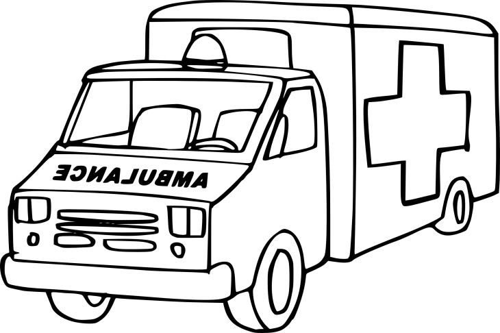 ぬりえページ: 救急車 (交通機関) #136753 - 無料の印刷可能なぬりえページ