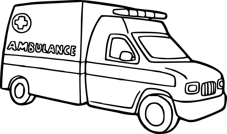 ぬりえページ: 救急車 (交通機関) #136775 - 無料の印刷可能なぬりえページ