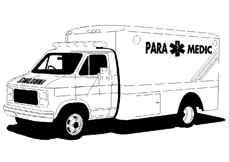 ぬりえページ: 救急車 (交通機関) #136781 - 無料の印刷可能なぬりえページ