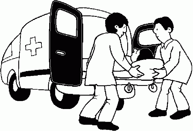 ぬりえページ: 救急車 (交通機関) #136787 - 無料の印刷可能なぬりえページ