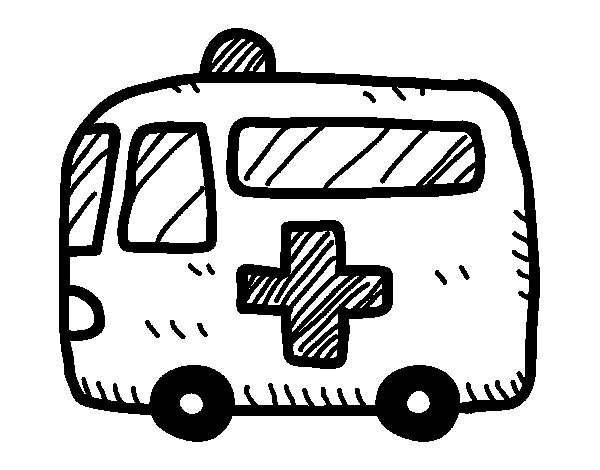 ぬりえページ: 救急車 (交通機関) #136794 - 無料の印刷可能なぬりえページ