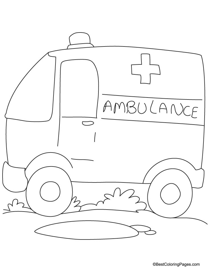 ぬりえページ: 救急車 (交通機関) #136831 - 無料の印刷可能なぬりえページ