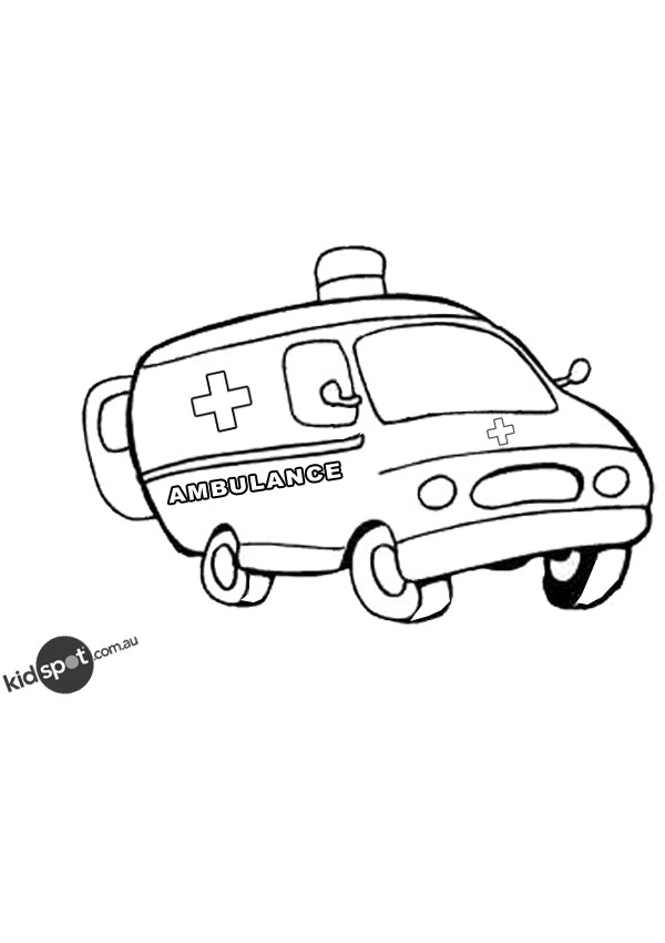 ぬりえページ: 救急車 (交通機関) #136853 - 無料の印刷可能なぬりえページ