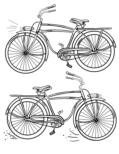 ぬりえページ: 自転車・バイク (交通機関) #136991 - 無料の印刷可能なぬりえページ