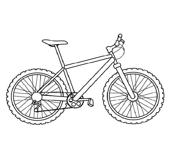 ぬりえページ: 自転車・バイク (交通機関) #137003 - 無料の印刷可能なぬりえページ